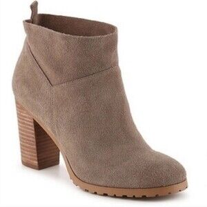 Crown Vintage Booties Women's Size 8M Brown Suede Darcie Slouch High Ankle Boots